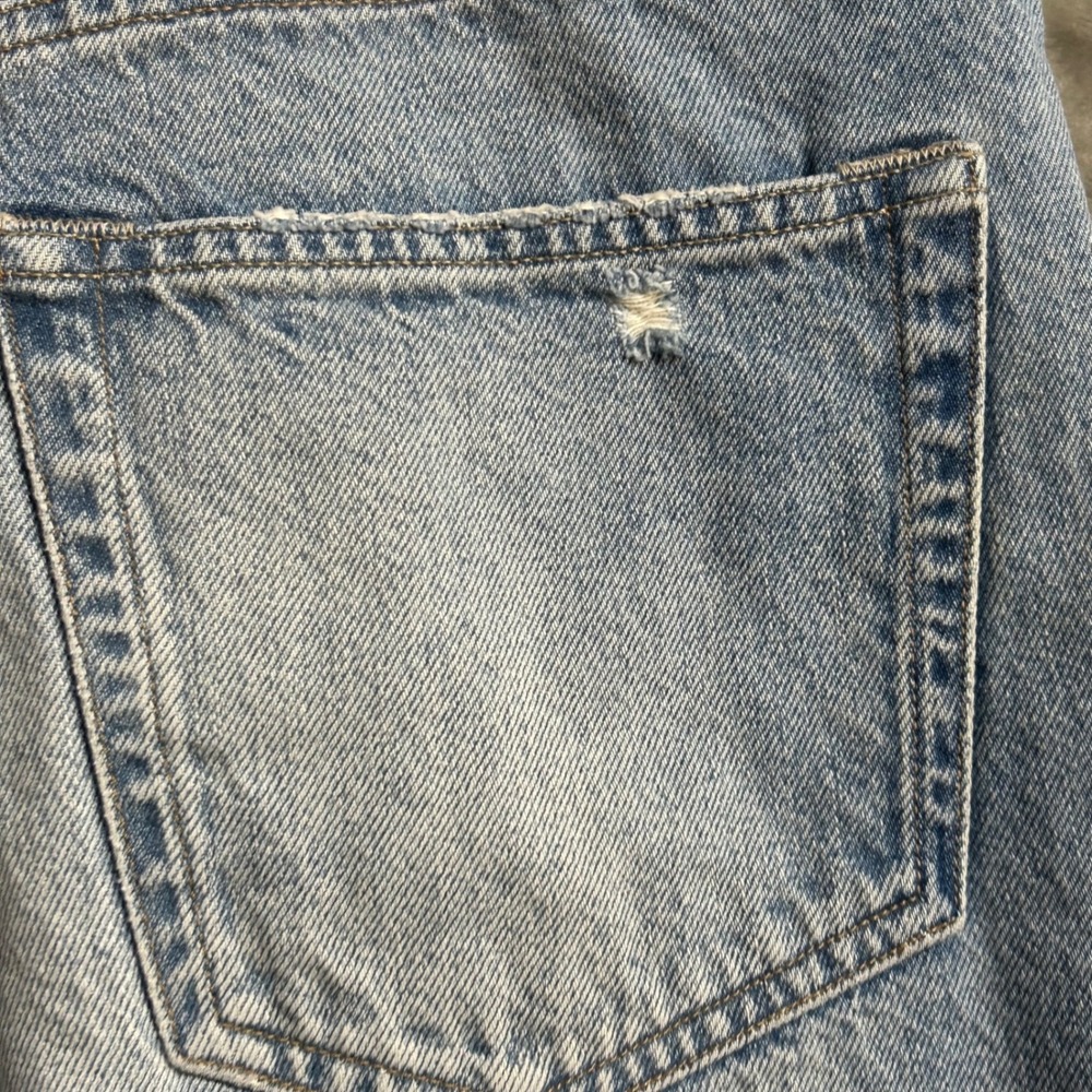 Edwin Tash Relaxed Straight Leg Distressed Ripped Jeans Button Fly 29- See Meas. - Picture 9 of 14